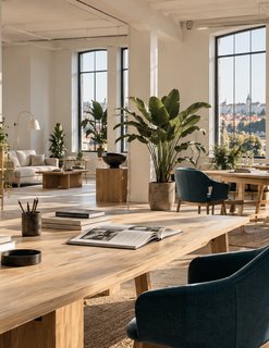 Ukázka interiéru a přírodních materiálů